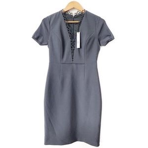 Elie Tahari Saylah V Neck Cocktail Dress Size 6